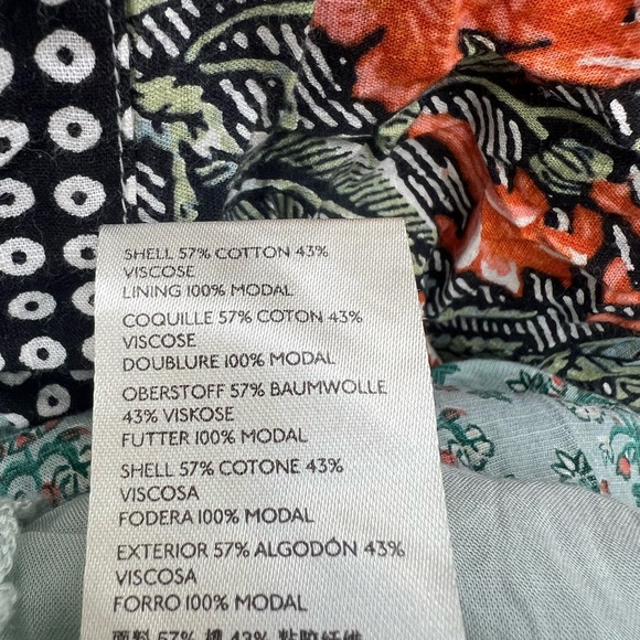 Anthropologie Dress Floral Patter Multi Color Women’s Size Small - Picture 5 of 6